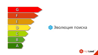 Эволюция поиска
 