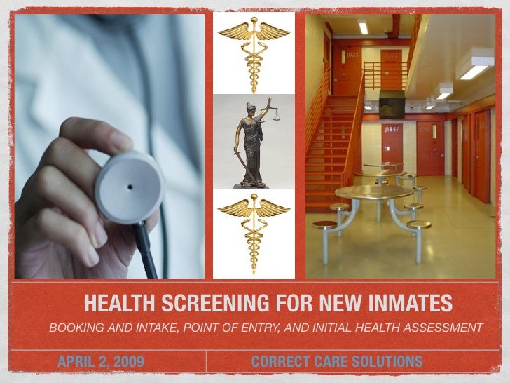 Health Screening for New Inmates