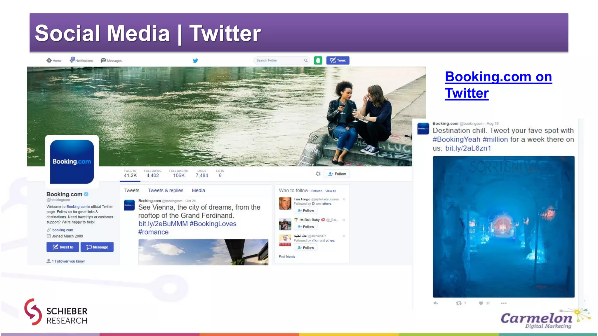 Social Media | Twitter
Booking.com on
Twitter
 