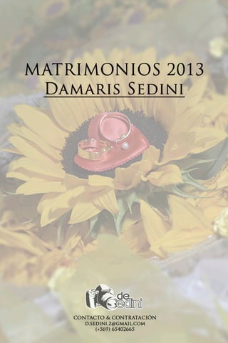 Booking Matrimonios (Damaris Sedini 2013)