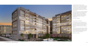 A responsabilidade de receber a imprensa
internacional é motivo de orgulho para toda a equipe
de profissionais da Construtora Calper, que planejou
com dedicação cada detalhe do empreendimento e
não medirá esforços para construir um projeto que
será uma referência arquitetônica para você e para a
Cidade Olímpica.
“A intenção é proporcionar uma experiência agrádavel
para todos os profissionais que se hospedarem em
nosso projeto. Através dos nossos acabamentos
de qualidade e arquitetura inovadora, queremos
surpreender e mostrar para o mundo que o Brasil
também pode ser referência no mercado da
construção civil”.
Gabriel Castro – Arquiteto

CALPER QUALITY STANDARDS
The responsibility of receiving the international press is
a source of pride for Construtora Calper’s entire team of
professionals, which planned with dedication each detail
of the development project and will spare no efforts to
make of it an architectural reference for you and for the
Olympic city.
“The intention is to provide a pleasant experience to all the
professionals who will be guests in our project. By means of
our quality finishing and innovative architecture, we wish
to surprise and show the world that Brazil can also be a
reference in the civil construction market.”

Ilustração Artística / Artistic Illustration

Gabriel Castro – Architect

22

Fachada Noturna / Night view of the facade

23

 