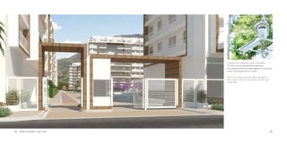 Fotos Ilustrativas / Illustrative Picture

Ilustração Artística / Artistic Illustration

O acesso ao condomínio será controlado
24 horas por dia pela guarita de segurança.
Ter a certeza de que você estará seguro em sua própria
casa é uma das garantias do Frames.

32

Pórtico de Acesso / Access Gate

Access to the Frames compound will be controlled 24
hours a day to make sure that residents and their guest
can feel safe.

33

 