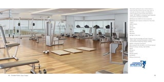 Buscando aperfeiçoar seus conhecimentos e
trazer para seus alunos tudo de mais novo no
mercado de fitness e saúde, a Cia Athletica
possui programas direcionados para todas as
idades. No FRAMES os moradores terão disponível
uma grande variedade de atividades.
Natação para bebês em piscina aquecida
Natação para crianças e adultos em raia de 50
metros
Musculação
Judô
Capoeira
Balé
Futsal
Voleibol
Yoga e muito mais.
Based on the latest knowledge and trends, Compania
Athletica offers a broad spectrum of sports training, wellness
and entertainment programs for all ages, including:
Baby`s swimming in heated pools
Swimming for kids and adults in the 50 meters lap pool
Muscle training, stretching, body building
Judo
Capoeira
Ballet
Indoor football
Volleyball

Ilustração Artística / Artistic Illustration

Yoga and much more.

58

Complexo Fitness / Fitness Complex

59

 