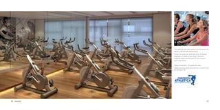 Foto Ilustrativa / Illustrative Picture

Ilustração Artística / Artistic Illustration

Uma geração que está sempre em movimento vai
adorar a Sala de Spinning exclusiva.
Cuidar da saúde faz parte da rotina do homem
antenado e à frente de seu tempo. Afinal ser
moderno é viver em sintonia com seu corpo e
com a boa forma.
Always in movement – the spinng class room.
Taking care of your body, mind and soul is essential in the
pace of modern life.

60

Spinning

61

 