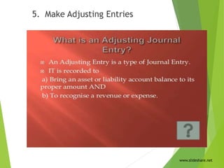 www.slideshare.net
5. Make Adjusting Entries
 