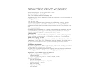 Bookkeeping dandenong 