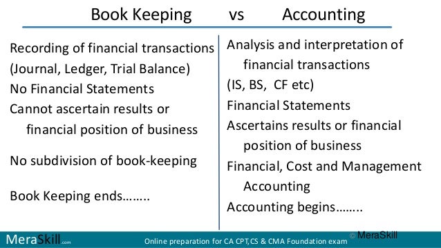difference between book keeping and accountancy difference between book keeping and accountancy
