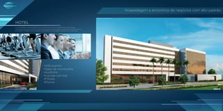 Hospedagem e encontros de negócios com alto padrão.
A comodidade e acessibilidade de uma estrutura única e completa dentro de Suape.
O hotel proporciona conforto e praticidade para os que chegam e desfrutam desses serviços.
Um projeto moderno que combina versatilidade e tecnologia integrado com a natureza.
•248 quartos
•Salas de convenções
•Auditório
•Lounge com bar
•Fitness
•Piscina
FACHADAENTRADA
Imagemsujeitaaalteração
HOTEL
Hospedagem e encontros de negócios com alto padrão.
A comodidade e acessibilidade de uma estrutura única e completa dentro de Suape.
O hotel proporciona conforto e praticidade para os que chegam e desfrutam desses serviços.
Um projeto moderno que combina versatilidade e tecnologia integrado com a natureza.
•248 quartos
•Salas de convenções
•Auditório
•Lounge com bar
•Fitness
•Piscina
FACHADAENTRADA
Imagemsujeitaaalteração
HOTEL
 