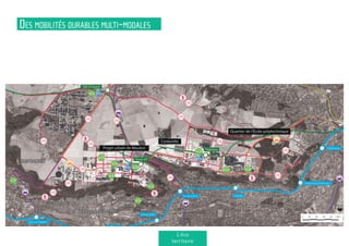 Des mobilités durables multi-modales
L’éco
territoire
 