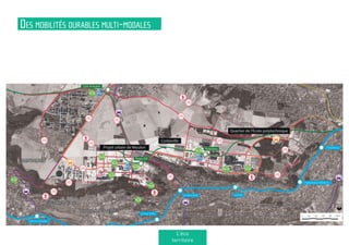 Des mobilités durables multi-modales
L’éco
territoire
 