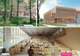 Façade Nord-EstCour intérieure
Notre projetGrand amphi
 