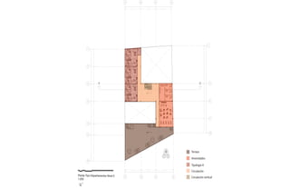 NPT + 14.10
B
NPT +14.30
NPT +15.90
VX-C
K-434
8
A B D E
A B D E
34.3172
11.3469
10.4887
12.4816
33.0571
11.2989
10.4878
11.2706
1
3
5
6
7
8
10
9
1
5
6
10
63.0396
9.79909.80009.951012.43206.417914.6397
A A'
49.1901
21.29209.94949.81908.1298
Planta Tipo Departamentos Nivel 5
1:250
0 1 3 5 10
N
S
NPT+14.50
NPT + 14.30
S
Amenidades
Tipología A
Circulación
Circulación vertical
Terraza
 