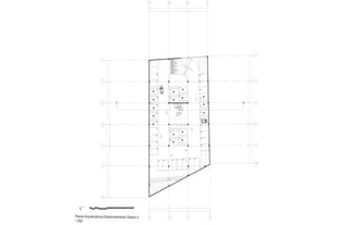 40
41
42
43
44
45
46
47
48
49
50
58
59
70
69
68
67
66
65
64
63
62
61
60
71
72
75
76
NPT -6.40
SOTANO -2
37 CAJONES
73
74
Planta Arquitectónica Estacionamiento Sótano 2
1:250
0 1 3 5 10 25
S
NPT -6.20
NPT -6.04
N
A B D E
A B D E
34.3172
11.3469
10.4887
12.4816
33.0571
11.2989
10.4878
11.2706
1
3
5
6
77
10
9
1
3
6
10
63.0396
9.79909.80009.951014.6397
A A'
49.1901
9.81908.1298
9.65169.1984
11.6087
5
9.8158
9.8169
51 52 53 54 55 56 57
 
