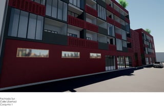 Fachada Sur
Calle Libertad
Conjunto 1
 