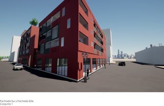 Fachada Sur y Fachada Este
Conjunto 1
 