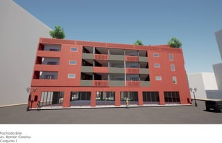 Fachada Este
Av. Ramón Corona
Conjunto 1
 