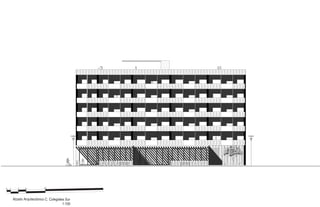 0 1 3 5 10
Alzado Arquitectónico C. Colegiales Sur
1:100
 