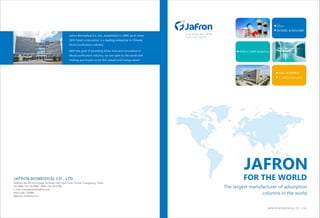 Booklet about blood purification therapy from Jafron Biomedical Co., Ltd, Zhuhai, China .pptx