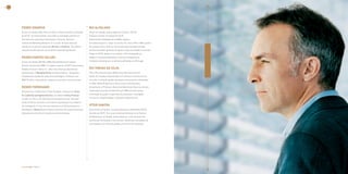 34                                                                                                                                                                             35




     PEDrO DIOnÍSIO                                                        ruI AlPAlhãO
     Doutor em Gestão (HEC Paris, França). Professor Auxiliar Convidado    Doutor em Gestão, especilidade de Finanças, (ISCTE).
     do ISCTE. Tem desenvolvido uma profícua actividade profissional       Professor Auxiliar Convidado do ISCTE.
     nas áreas do marketing e distribuição. é Director-Geral do            Administrador Delegado da FundBox, gestora
     Instituto de Marketing Research. é co-autor de duas obras de          de fundos de que é o maior accionista. Foi, entre 1992 e 2002, quadro
     referência na área do marketing: Mercator e Publicitor. Tem detido    dos grupos Totta e CGD, ao serviço dos quais foi Administrador
     posições de direcção em cursos de formação pós-graduada.              de três sociedades gestoras de fundos e duas sociedades corretoras.
                                                                           Dirige no ISCTE, desde a sua criação, a Pós-Graduação em
     PEDrO FOntES FAlCãO                                                   Gestão e Finanças Imobiliárias, o primeiro programa em
                                                                           imobiliário oferecido por uma Escola de Gestão em Portugal.
     Doutor em Gestão (ISCTE) e MBA (Harvard Business School).
     Director do Executive MBA. Foi quadro superior do BCP Investimento,
     Vodafone Telecel e Arthur D. Little e teve diversas experiências      ruI vInhAS DA SIlvA
     empresariais. é Managing Partner da Atena Capital – Assessores        PhD e Pós-Doutoramento (Manchester Business School).
     Empresariais, prestando assessoria estratégica e financeira em        Gestor do Canadian Imperial Bank of Commerce durante 5 anos,
     M&A (Fusões e Aquisições) a empresas nacionais e internacionais.      consultor na área de gestão estratégica com projectos efectuados
                                                                           no C&A, Marks & Spencer e várias outras multinacionais.
     rOGEr FOrMISAnO                                                       Actualmente, é Professor efectivo da Manchester Business School,
                                                                           responsável pela área de Marketing no MBA para Executivos
     Docente (Univ. of Wisconsin, EUA), Fundador e Director do Center
                                                                           e formação de quadros superiores de empresas. Investigador
     for leadership and Applied Business. é também visiting Professor
                                                                           na área da competitividade e reputação organizacional.
     na HEC, em Paris, em International Entrepreneurship. Vencedor
     de dois prémios nacionais e um prémio regional pelo seu trabalho
     de investigação. é sócio de uma empresa nos EUA de Assessoria         vÍtOr SAntOS
     Estratégica e Research para clientes empresariais e governamentais.   Doutorando em Gestão, na especialização em Marketing (ISCTE).
     Está presente em vários Conselhos de Administração.                   Docente do ISCTE. Tem uma carreira profissional como Director
                                                                           de Marketing e de Vendas, desenvolvida em multinacionais dos
                                                                           sectores da distribuição e dos serviços. Desenvolve actividades de
                                                                           consultadoria nas áreas da gestão comercial e de marketing.




     Executive MBA | 2009/2011                                                                                                                     Executive MBA | 2009/2011
 