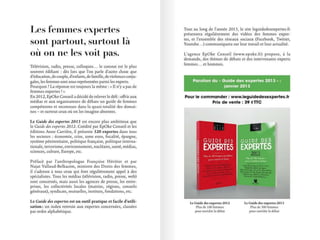 Guide des expertes 2013 (version presse ppt)