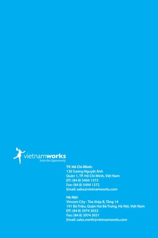 Bí quyết tìm việc làm từ VietnamWorks - Công Thức Săn Việc “1=5 +3” Slide 24
