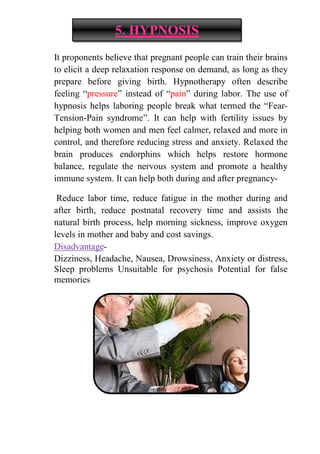 Labor Sickness Natural birth techniques - Mrs.Akanksha Trivedi Rama University | PDF
