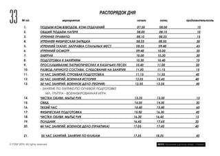 33
© FOM 2015. All rights reserved ФОТО: Расписание в детском лагере «Покров»
 