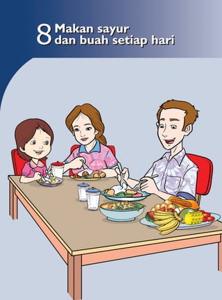 8   Makan sayur
    dan buah setiap hari
 