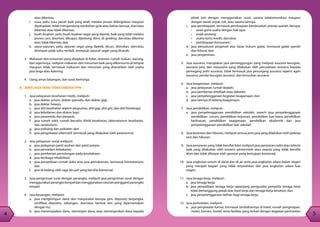 4
5
4
pihak lain dengan menggunakan surat, sarana telekomunikasi maupun
dengan wesel unjuk, cek, atau sarana lainnya;
c.	 jasa pembiayaan, termasuk pembiayaan berdasarkan prinsip syariah, berupa:
•	 sewa guna usaha dengan hak opsi;
•	 anjak piutang;
•	 usaha kartu kredit; dan/atau
•	 pembiayaan konsumen;
d.	 jasa penyaluran pinjaman atas dasar hukum gadai, termasuk gadai syariah
dan fidusia; dan
e.	 jasa penjaminan.
5.	 Jasa asuransi, merupakan jasa pertanggungan yang meliputi asuransi kerugian,
asuransi jiwa, dan reasuransi yang dilakukan oleh perusahaan asuransi kepada
pemegang polis asuransi, tidak termasuk jasa penunjang asuransi seperti agen
asuransi, penilai kerugian asuransi, dan konsultan asuransi.
6.	 Jasa keagamaan, meliputi :
a.	 jasa pelayanan rumah ibadah;
b.	 jasa pemberian khotbah atau dakwah;
c.	 jasa penyelenggaraan kegiatan keagamaan; dan
d.	 jasa lainnya di bidang keagamaan.
7.	 Jasa pendidikan, meliputi :
a.	 jasa penyelenggaraan pendidikan sekolah, seperti jasa penyelenggaraan
pendidikan umum, pendidikan kejuruan, pendidikan luar biasa, pendidikan
kedinasan, pendidikan keagamaan, pendidikan akademik dan jasa
penyelenggaraan pendidikan luar sekolah.
8.	 Jasa kesenian dan hiburan, meliputi semua jenis jasa yang dilakukan oleh pekerja
seni dan hiburan.
9.	 Jasa penyiaran yang tidak bersifat iklan meliputi jasa penyiaran radio atau televisi
baik yang dilakukan oleh instansi pemerintah atau swasta yang tidak bersifat
iklan dan tidak dibiayai oleh sponsor yang bertujuan komersial.
10.	 Jasa angkutan umum di darat dan di air serta jasa angkutan udara dalam negeri
yang menjadi bagian yang tidak terpisahkan dari jasa angkutan udara luar
negeri.
11.	 Jasa tenaga kerja, meliputi :
a.	 jasa tenaga kerja;
b.	 jasa penyediaan tenaga kerja sepanjang pengusaha penyedia tenaga kerja
tidak bertanggung jawab atas hasil kerja dari tenaga kerja tersebut; dan
c.	 jasa penyelenggaraan latihan bagi tenaga kerja.
12.	 Jasa perhotelan, meliputi :
a.	 jasa penyewaan kamar, termasuk tambahannya di hotel, rumah penginapan,
motel, losmen, hostel, serta fasilitas yang terkait dengan kegiatan perhotelan
atau dikemas;
i.	 susu, yaitu susu perah baik yang telah melalui proses didinginkan maupun
dipanaskan, tidak mengandung tambahan gula atau bahan lainnya, dan/atau
dikemas atau tidak dikemas;
j.	 buah-buahan, yaitu buah-buahan segar yang dipetik, baik yang telah melalui
proses cuci, disortasi, dikupas, dipotong, diiris, di-grading, dan/atau dikemas
atau tidak dikemas; dan
k.	 sayur-sayuran, yaitu sayuran segar yang dipetik, dicuci, ditiriskan, dan/atau
disimpan pada suhu rendah, termasuk sayuran segar yang dicacah.
3.	 Makanan dan minuman yang disajikan di hotel, restoran, rumah makan, warung,
dan sejenisnya, meliputi makanan dan minuman baik yang dikonsumsi di tempat
maupun tidak, termasuk makanan dan minuman yang diserahkan oleh usaha
jasa boga atau katering.
4.	 Uang, emas batangan, dan surat berharga.
B. JENIS JASA YANG TIDAK DIKENAI PPN
1.	 Jasa pelayanan kesehatan medis, meliputi :
a.	 jasa dokter umum, dokter spesialis, dan dokter gigi;
b.	 jasa dokter hewan;
c.	 jasa ahli kesehatan seperti akupuntur, ahli gigi, ahli gizi, dan ahli fisioterapi;
d.	 jasa kebidanan dan dukun bayi;
e.	 jasa paramedis dan perawat;
f.	 jasa rumah sakit, rumah bersalin, klinik kesehatan, laboratorium kesehatan,
dan sanatorium;
g.	 jasa psikolog dan psikiater; dan
h.	 jasa pengobatan alternatif, termasuk yang dilakukan oleh paranormal.
2.	 Jasa pelayanan sosial meliputi:
a.	 jasa pelayanan panti asuhan dan panti jompo;
b.	 jasa pemadam kebakaran;
c.	 jasa pemberian pertolongan pada kecelakaan;
d.	 jasa lembaga rehabilitasi;
e.	 jasa penyediaan rumah duka atau jasa pemakaman, termasuk krematorium;
dan
f.	 jasa di bidang olah raga kecuali yang bersifat komersial.
3.	 Jasa pengiriman surat dengan perangko, meliputi jasa pengiriman surat dengan
menggunakanperangkotempeldanmenggunakancaralainpenggantiperangko
tempel.
4.	 Jasa keuangan, meliputi:
a.	 jasa menghimpun dana dari masyarakat berupa giro, deposito berjangka,
sertifikat deposito, tabungan, dan/atau bentuk lain yang dipersamakan
dengan itu;
b.	 jasa menempatkan dana, meminjam dana, atau meminjamkan dana kepada
 