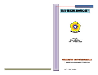 Booklet Trik-trik Ms. Oficce