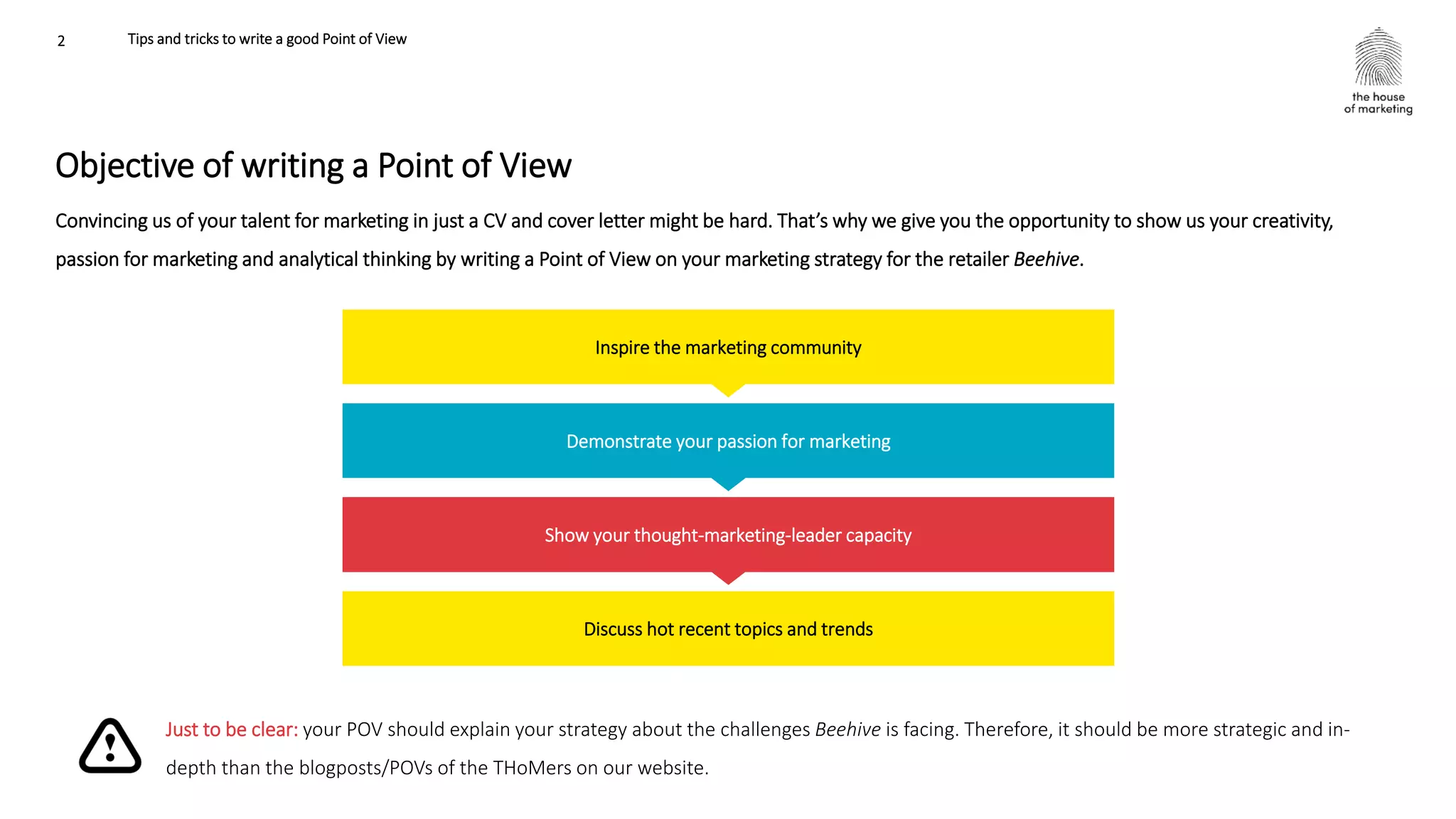 Tips and tricks to write a good pov | PPTX