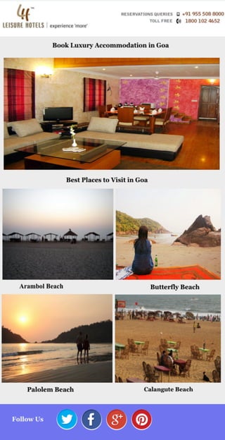 Book Luxury Accommodation in Goa