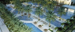 Ilustração artística da Vista Aérea do Espaço Piscina Estrelada
 