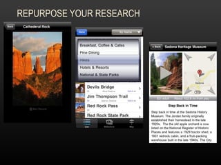 REPURPOSE YOUR RESEARCH 