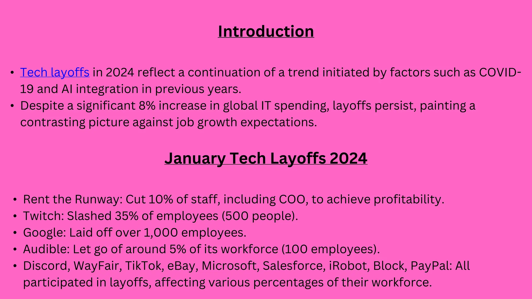 Complete Timeline Of Tech Layoffs 2024 Book My Blogs PPT