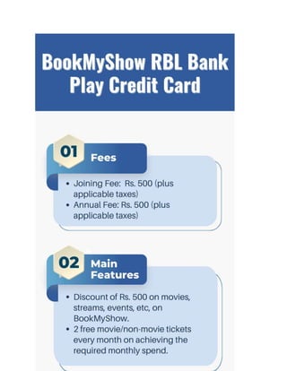 BookMyShow RBL Bank Play Credit Card