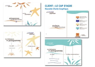 CLIENT : LE CAP D’AGDE
Nouvelle Charte Graphique.
 