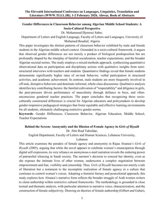 Language Learning Abstract Book of Abstracts of the 11th International Conference on Languages ...