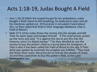 The Book Of Acts: Chapter-1 | PPTX