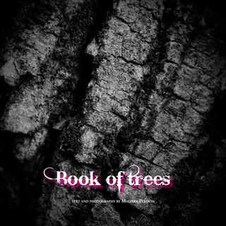 Book of trees
 text and photography by   Malinka persson
 