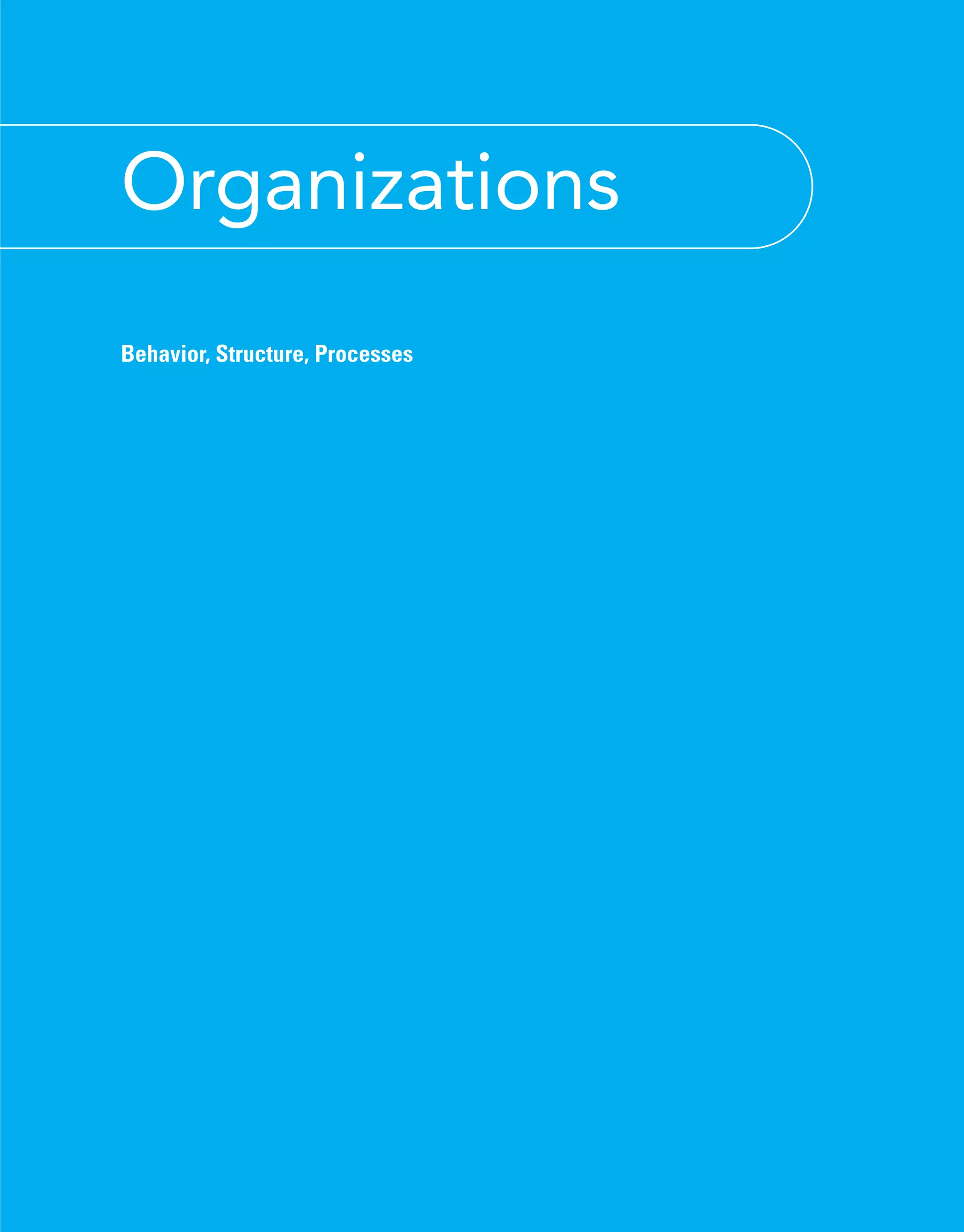 Book organizations behavior structure processes 14th edition pdf