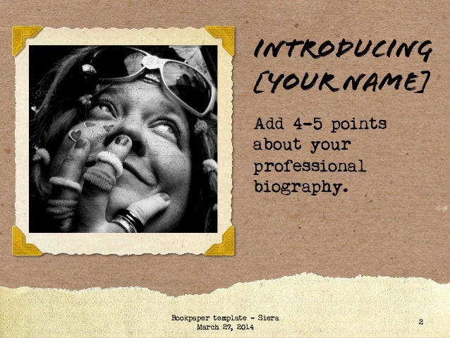 autobiography powerpoint template