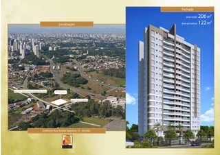 Rua Angelo Nabosne 
Rua Prof. Pedro Viriato Parigot de Souza 
Fachada 
Localização 
Endereço: Rua Angelo Nabosne, 75 - Ecoville 
área total: 206m² 
área privativa: 122m² 
 