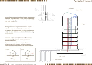 GRUPPO E - Tiziana Trivigno|Carmela De Lorenzo|Antonio La Gioia
Tipologie di impianti
 