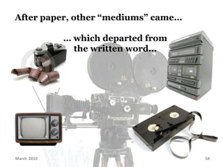 The raise and fall of the literate-mass-media era - presentation #1 (main - 20 min. version) from Shadows Revolution book Slide 57
