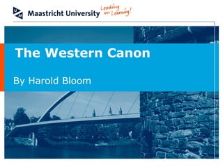 The Western Canon
By Harold Bloom
 