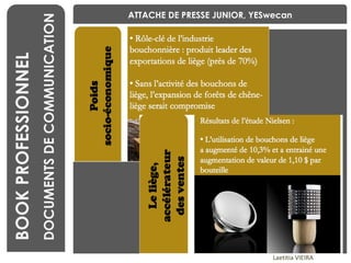 BENCHMARKING Laetitia VIEIRA BOOK PROFESSIONNEL DOCUMENTS DE COMMUNICATION ATTACHE DE PRESSE JUNIOR, YESwecan 