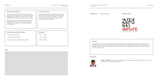 Proyecto 04                                                                             Foro de presentación de proyectos empresariales    Foro de presentación de proyectos empresariales                                                                            Proyecto 05
                                                                                                                     15 de abril de 2010   15 de abril de 2010




   Potencialidad Competitiva:                                  Ámbito de Actividad:
                                                                                                                                           Denominación:            International Bridge                           Distintivo Gráﬁco:
   Se ofrece un servicio innovador que basa su valor en el     Inicialmente la empresa desarrollará su actividad en la
   ahorro energético que proporciona, lo que se traduce nec-   Isla de Tenerife y posteriormente se plantea la expan-
   esariamente en un beneﬁcio económico, social y medio-       sión al resto de Canarias. A largo plazo, se pretende
   ambiental, que aumenta la competitividad de los clientes.   una expansión hacia el mercado peninsular y los
                                                               mercados emergentes de África.
   Adicionalmente, en la actualidad existe una motivación
   añadida para la ejecución de proyectos de eﬁciencia
   energética, en la medida que se encuentran altamente
   subvencionados.




   Previsiones Económico Financieras:                          Resultados:

   - Inversión inicial: 81.350 €                               - Año 1: 9.198 €

   - Financiación Propia: 5.000€                               - Año 2: 15.481 €

   - Necesidades de Financiación Ajena: 76.350 €               - Año 3: 48.960 €
                                                                                                                                                Actividad:

                                                                                                                                                El principal servicio ofrecido es el asesoramiento para el establecimiento de relaciones comerciales entre los mercados de
                                                                                                                                                Canarias y China, vinculando inicialmente a empresarios de ambos espacios geográﬁcos y posteriormente ampliándolo a los
                                                                                                                                                mercados de África, Europa y Latinoamérica. Asimismo, se ofrecen servicios de gestión de producciones, compras y distribu-
                                                                                                                                                ción en ambos mercados.

Notas:




                                                                                                                                           Promotores:


                                                                                                                                                                        Guan, Chenhai, en la actualidad es estudiante de la licenciatura de Administración y Dirección de Empre-
                                                                                                                                                                        sas (ADE), en la Universidad de La Laguna.
 