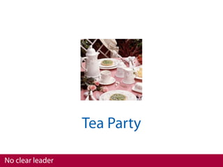 Tea Party

No clear leader
 
