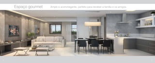 36
Amplo e aconchegante, perfeito para receber a família e os amigos.Espaço gourmet
Imagemilustrativa
50 51
 